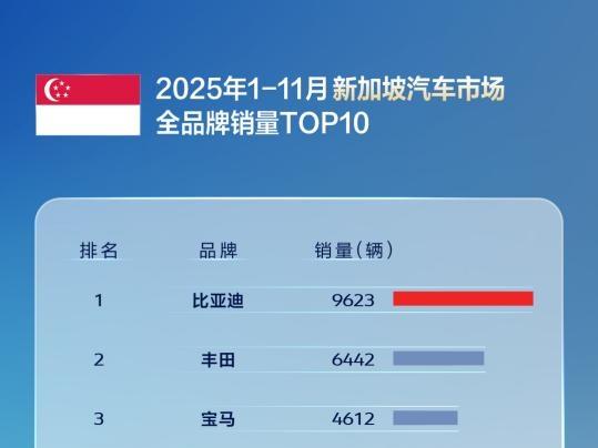11月比亚迪乘用车出口同比激增313.4%，全球多市场夺冠