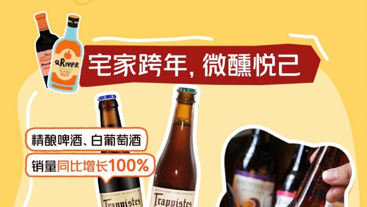 “微醺悦己”“送礼犒劳自己”带热跨年消费 美团闪购：精酿啤酒销量翻倍，智能手表销量涨6倍