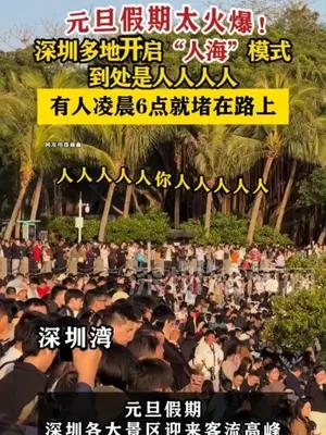 深圳多地开启“人海”模式 到处是人人人人