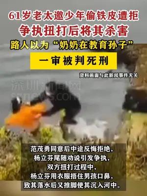 61岁老太邀少年偷铁皮遭拒后将其杀害