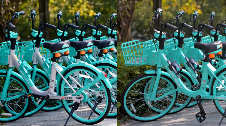 新增手机支架减震弹簧深车筐 滴滴青桔单车“稳稳滴”BM3.0亮相深圳