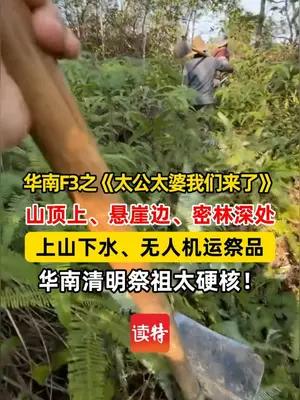 山顶上、悬崖边、密林深处，华南清明祭祖太硬核！