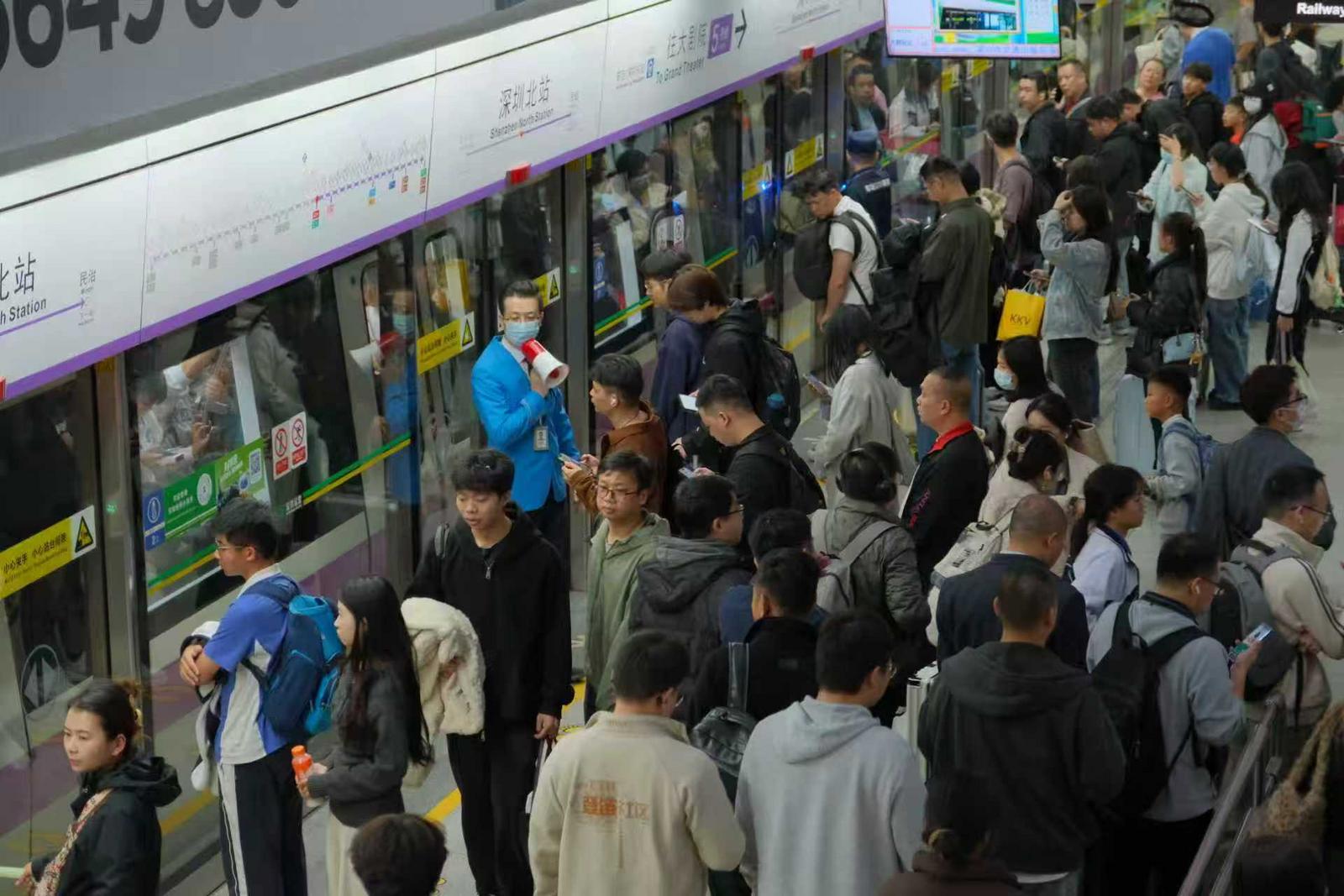 接驳深圳北站返程客流 4月6日地铁4、5、6号线末班车延至次日02:15