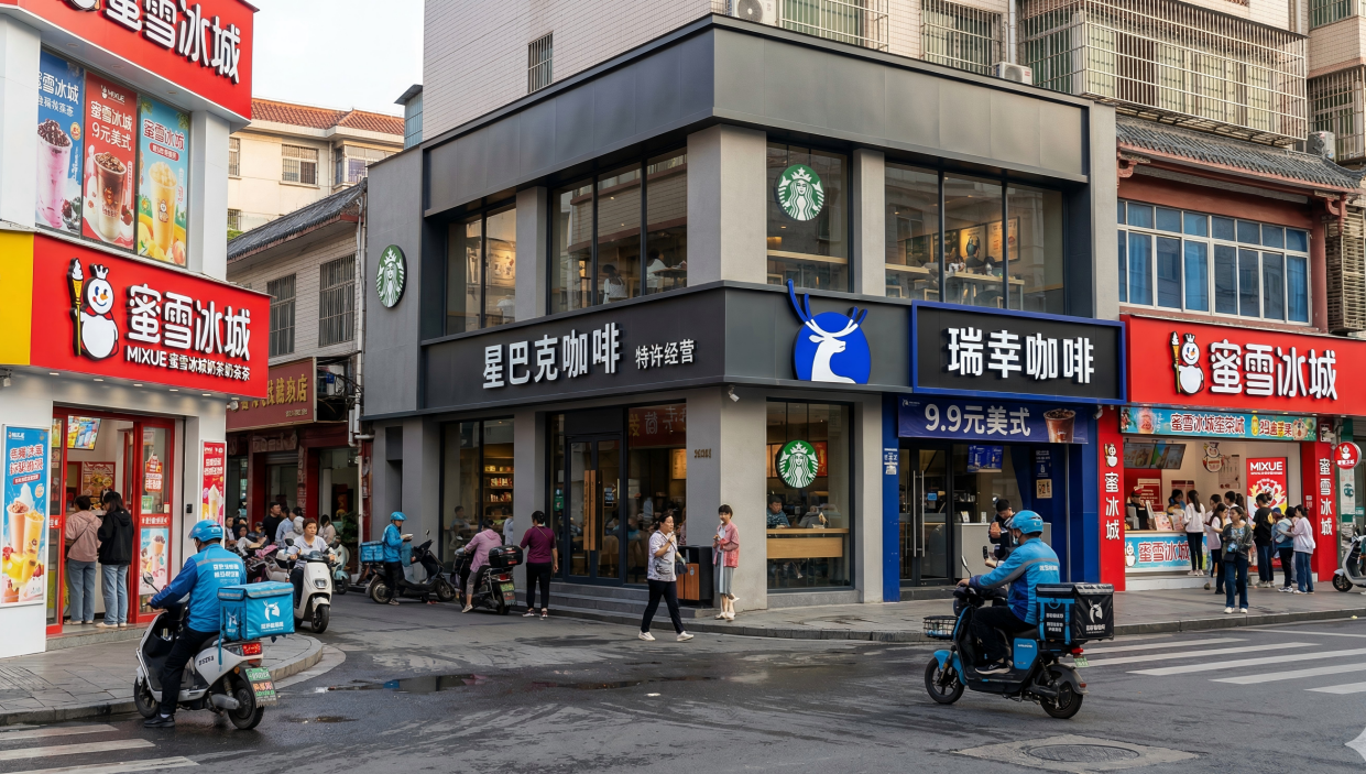 消费观察 | 星巴克卸下“直营铠甲”，瑞幸们的“诺曼底”时刻来了？