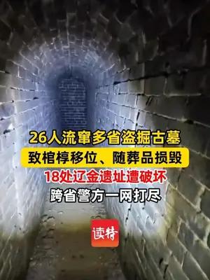 26人流窜多省盗掘古墓，跨省警方一网打尽