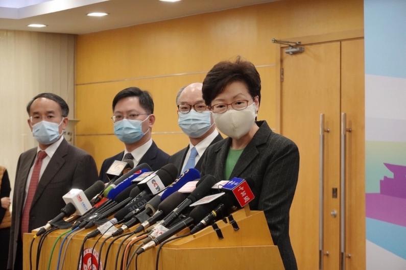 香港特区行政长官林郑月娥答记者问香港国安法实施以来效果显著
