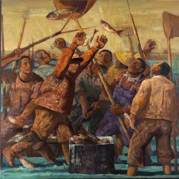 第九届全国大芬中青年油画展在大芬继续展出至4月18日