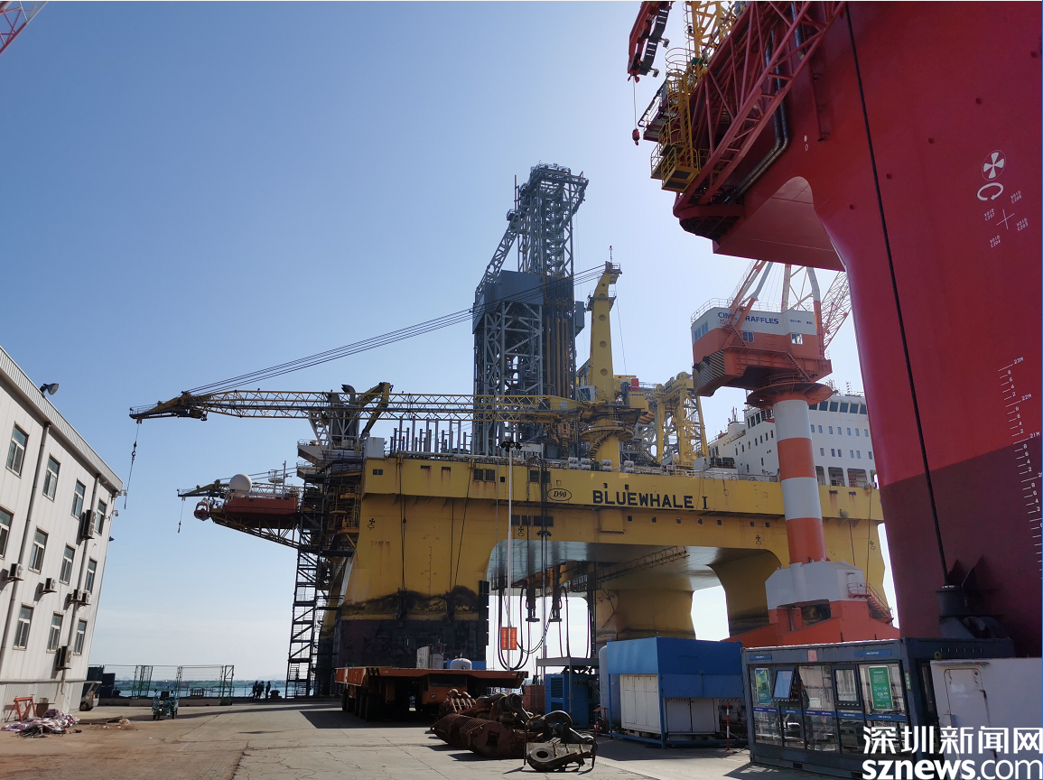 粤港澳媒体看山东带你看全球最牛钻井平台蓝鲸1号