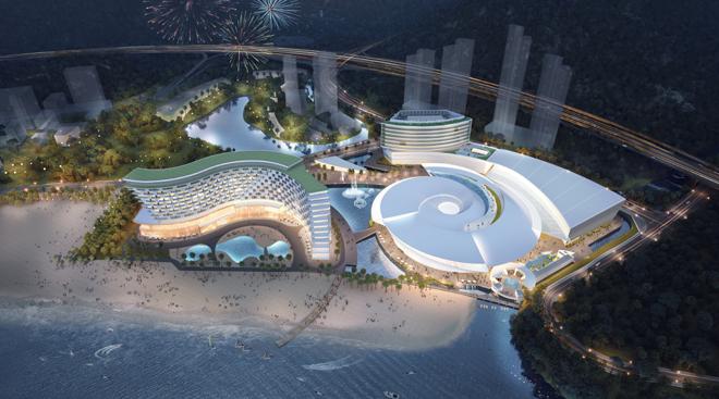 小梅沙海洋世界海洋馆封顶，预计2024年正式营业