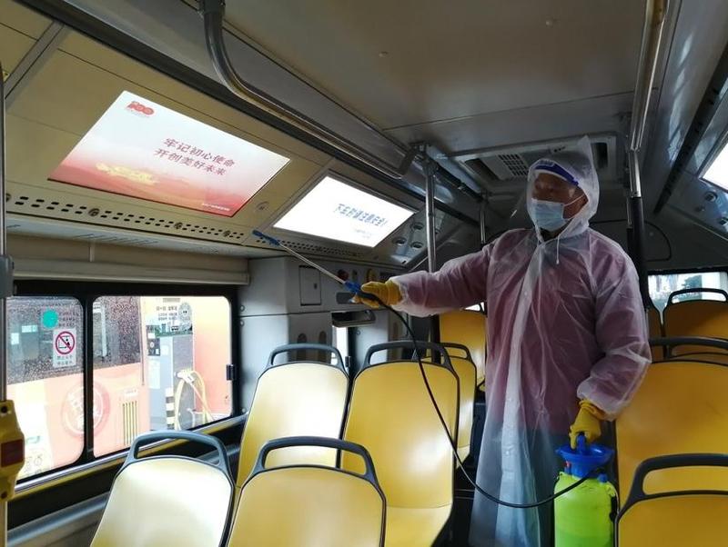 公交企业强化疫情防控措施