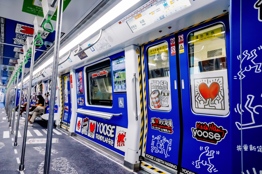 yoose有色“小银鲨”和七夕限定地铁列车在深圳发布