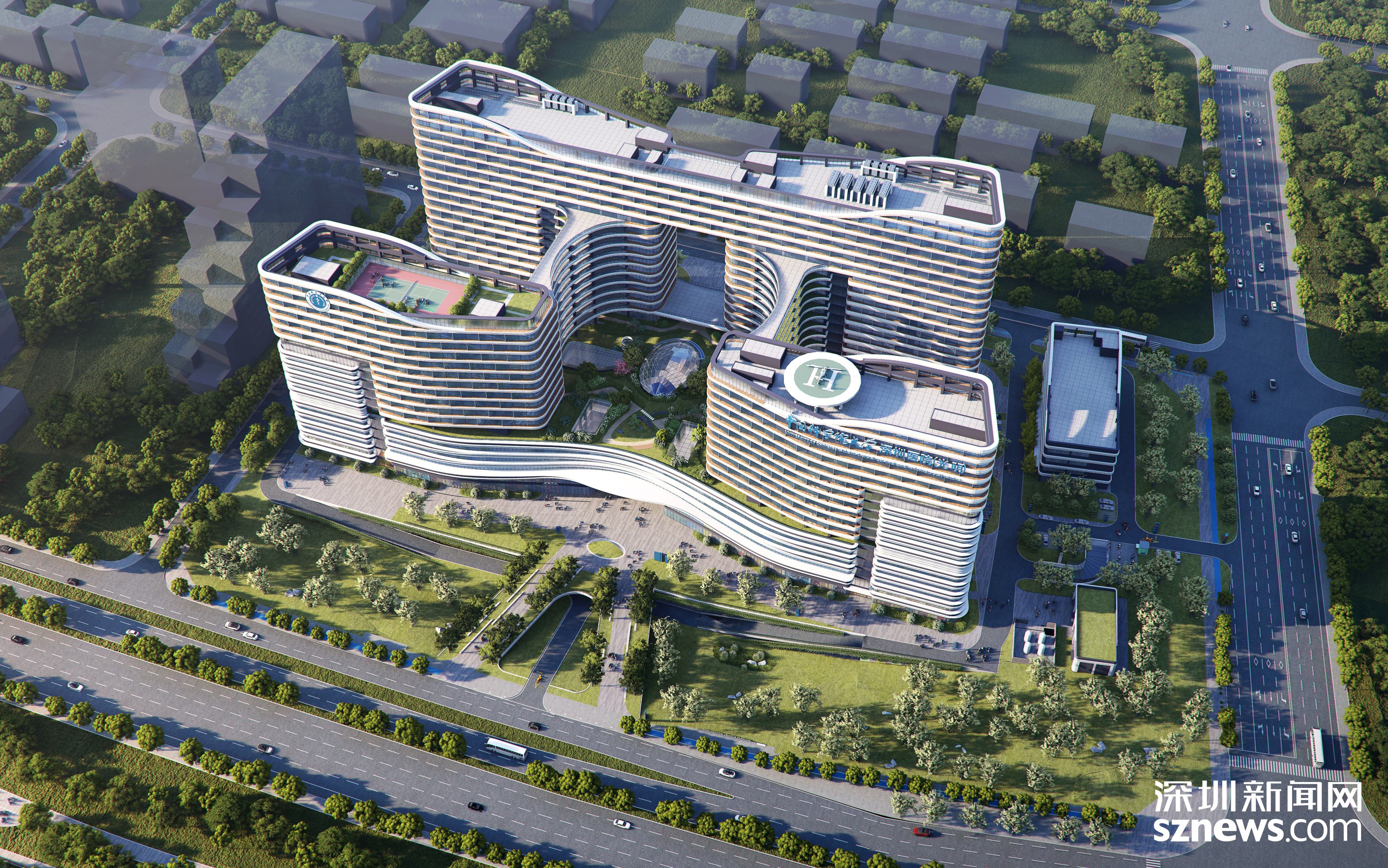 深圳市光明区人民医院项目喜封金顶