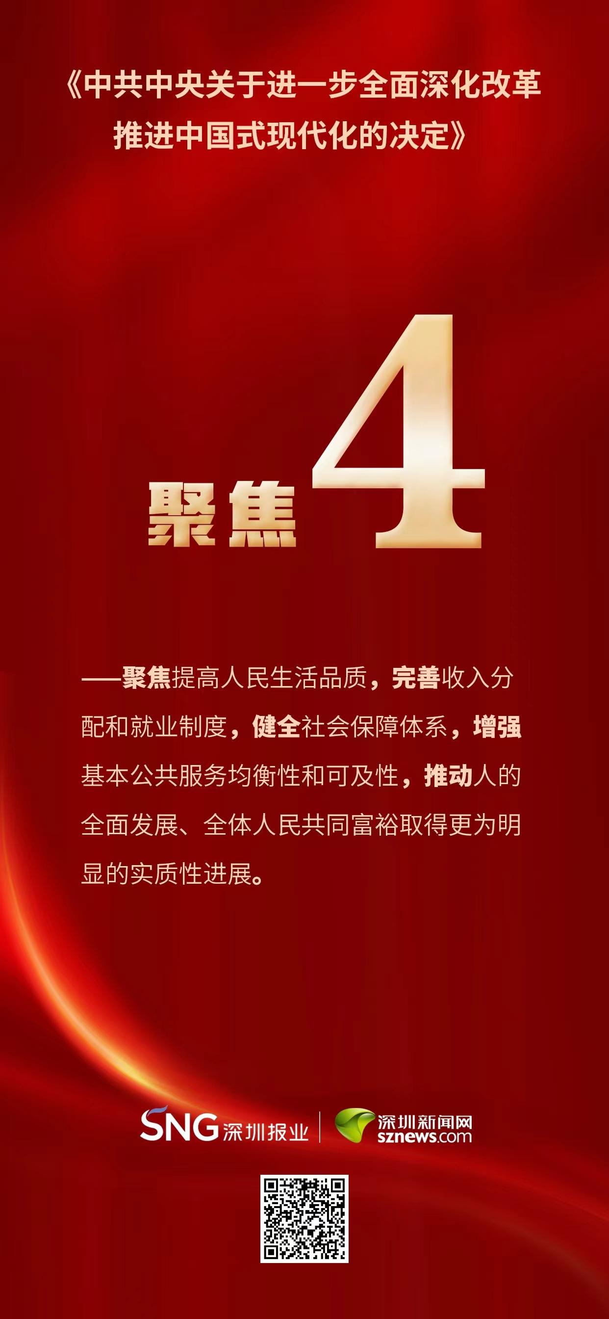 《中共中央关于进一步全面深化改革 推进中国式现代化的决定》七个聚焦_深圳新闻网