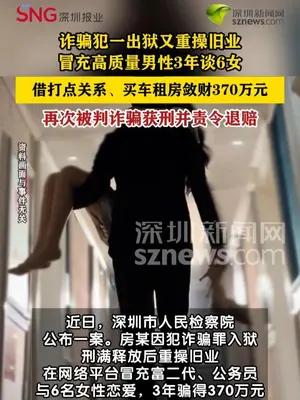 男子出狱冒充“富二代”“公务员”交往6女诈骗370万