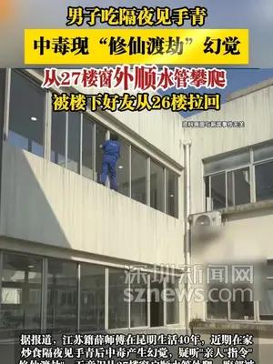 男子吃隔夜见手青，中毒现“修仙渡劫”幻觉