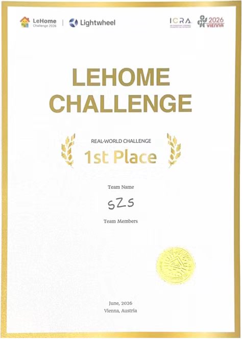 全球第一！港中大（深圳）学子斩获IEEE ICRA 2026 LeHome Challenge真机赛冠军