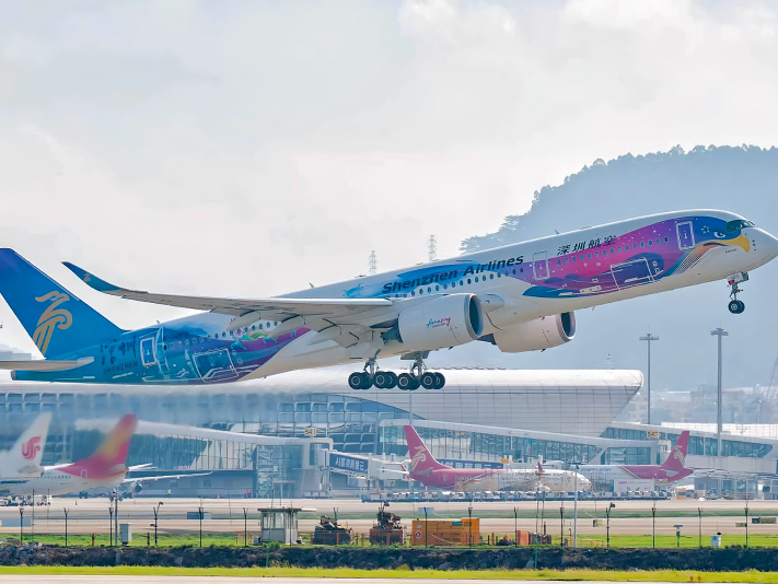 深航A350“鲲鹏号”首航伦敦，深圳国际航空枢纽建设再提升