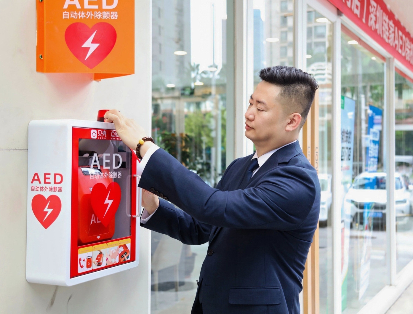 世界急救日！深圳链家门店安装首台AED，逾400名经纪人接受急救培训